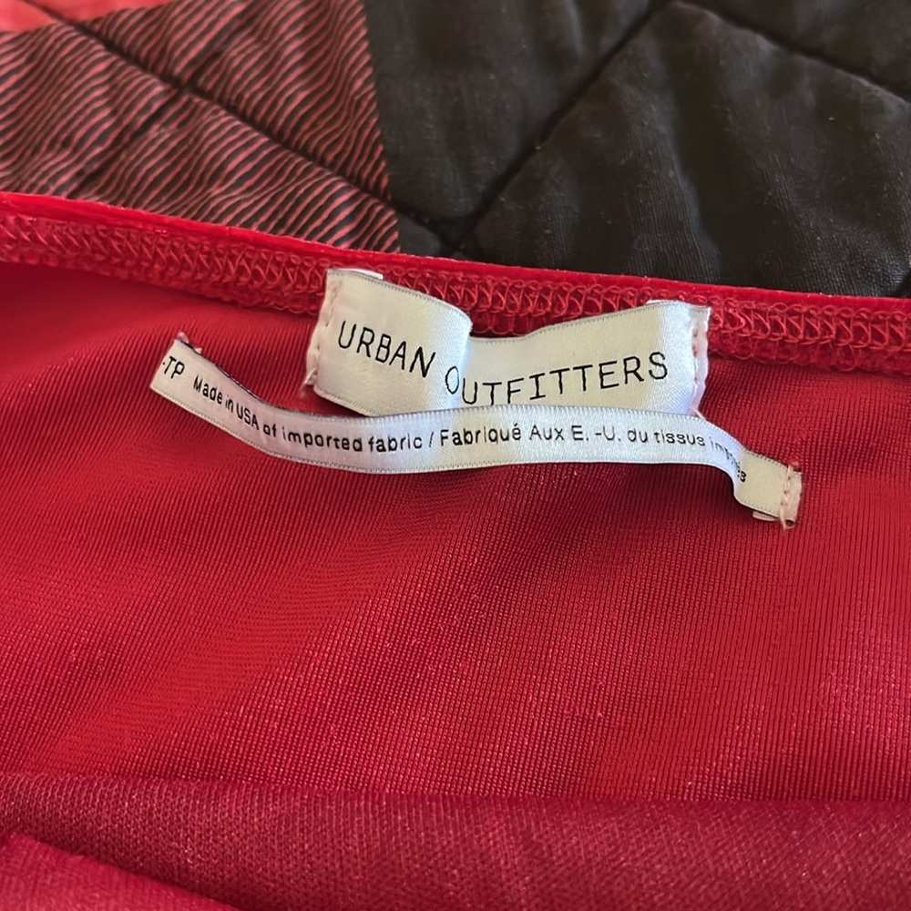 Urban Outfitters XS Red velour dress - Picture 3 of 4